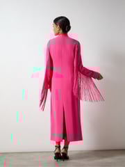 Ro&Zo Pink Francesca Pink Fringe Detail Dress - Image 6 of 6