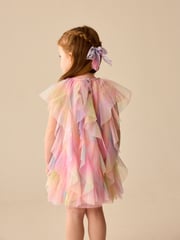 Rainbow Sleeveless Mesh Party Dress (3mths-7yrs) - Image 2 of 8