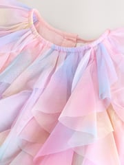 Rainbow Sleeveless Mesh Party Dress (3mths-7yrs) - Image 6 of 8
