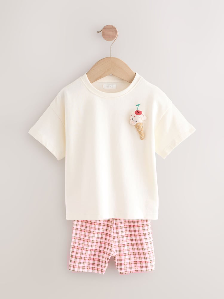 Red Picnic Top and Shorts Set 2 Pack (3mths-7yrs) - Image 2 of 7