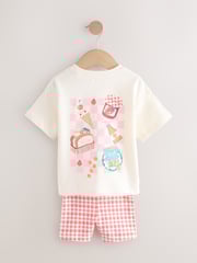 Red Picnic Top and Shorts Set 2 Pack (3mths-7yrs) - Image 5 of 7