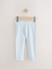 Blue Ribbed Leggings 3 Pack (3mths-7yrs) - Image 3 of 7
