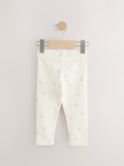 Blue Ribbed Leggings 3 Pack (3mths-7yrs) - Image 4 of 7