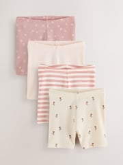 Pink Cycle Shorts 4 Pack (3mths-7yrs) - Image 1 of 9