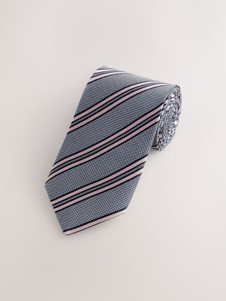 Neutral Silk Design Tie - Image 1 of 4