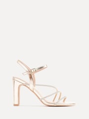 Linzi Gold Matilda Diamante Block Heeled Sandals - Image 2 of 5