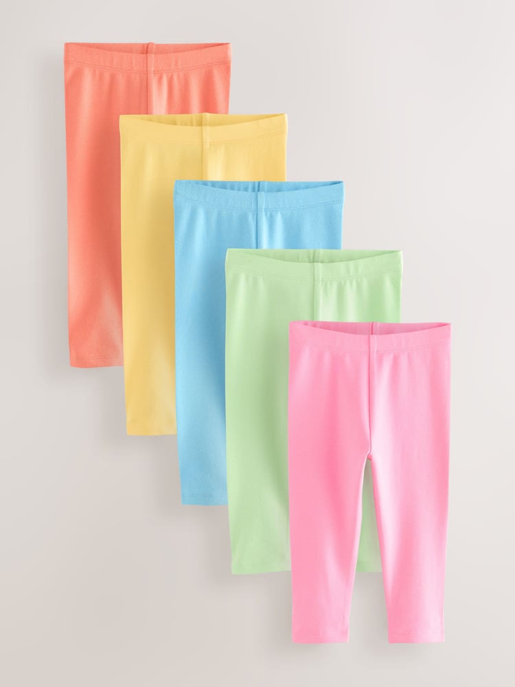 Multi Leggings 5 Pack (3mths-7yrs) - Image 1 of 3 Multi Leggings 5 Pack (3mths-7yrs) - Image 1 of 3