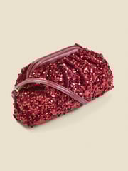 Sosandar Red Sequin Clutch Bag - Image 2 of 4