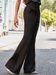 Sosandar Black Slim Flared Trousers - Image 3 of 5