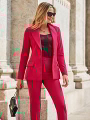 Sosandar Red Tailored Blazer - Image 1 of 5