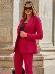 Sosandar Red Tailored Blazer - Image 2 of 5