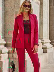 Sosandar Red Tailored Blazer - Image 5 of 5