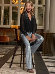 Sosandar Black Embellished Detail Wrap Blouse - Image 2 of 4