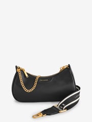 Ted Baker Black Essiy Webbing Leather Crossbody Bag - Image 1 of 5