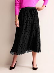 Boden Black Isabella Tulle Midi Skirt - Image 3 of 5