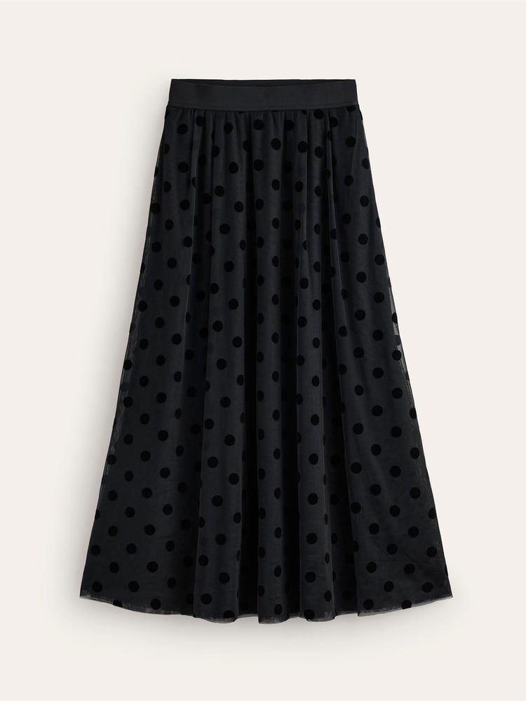 Boden Black Isabella Tulle Midi Skirt - Image 5 of 5 Boden Black Isabella Tulle Midi Skirt - Image 5 of 5