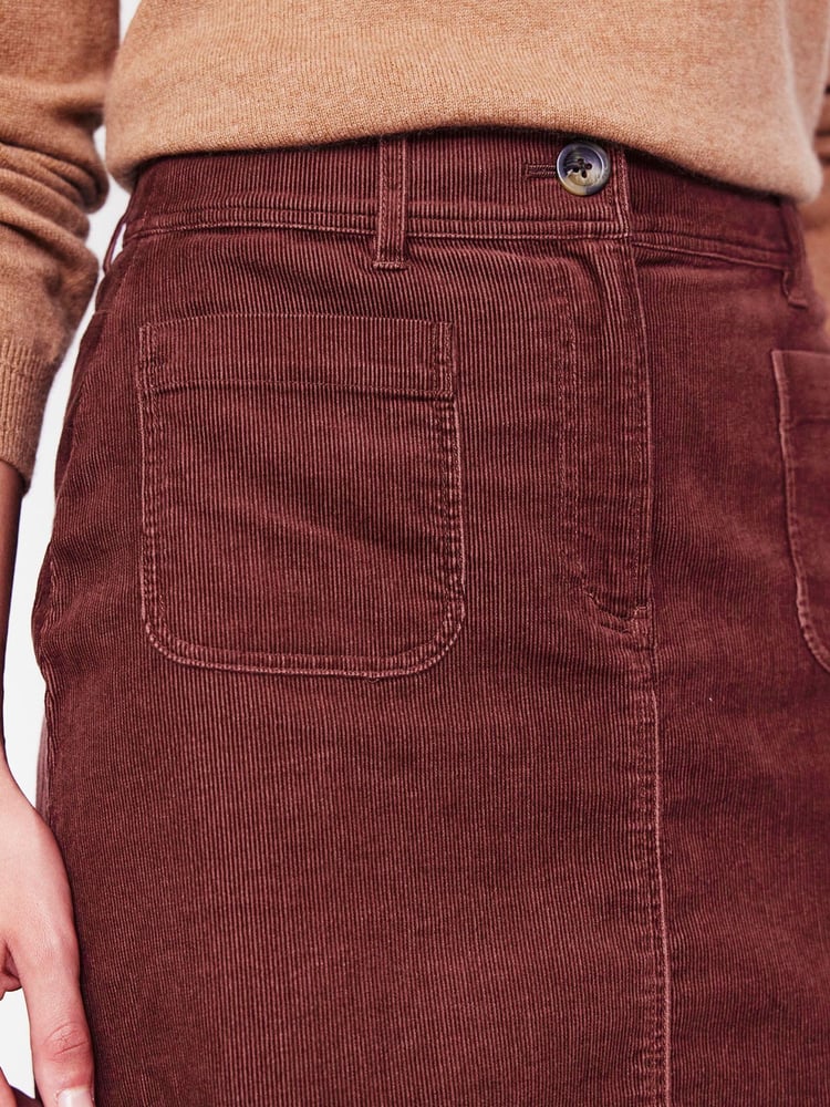 Boden Brown Estella Cord Skirt - Image 2 of 5