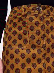 Boden Dark Brown Estella Cord Skirt - Image 3 of 5