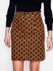 Boden Dark Brown Estella Cord Skirt - Image 4 of 5