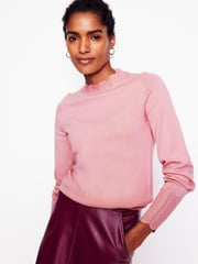 Boden Pink Scalloped Jumper - Image 1 of 6