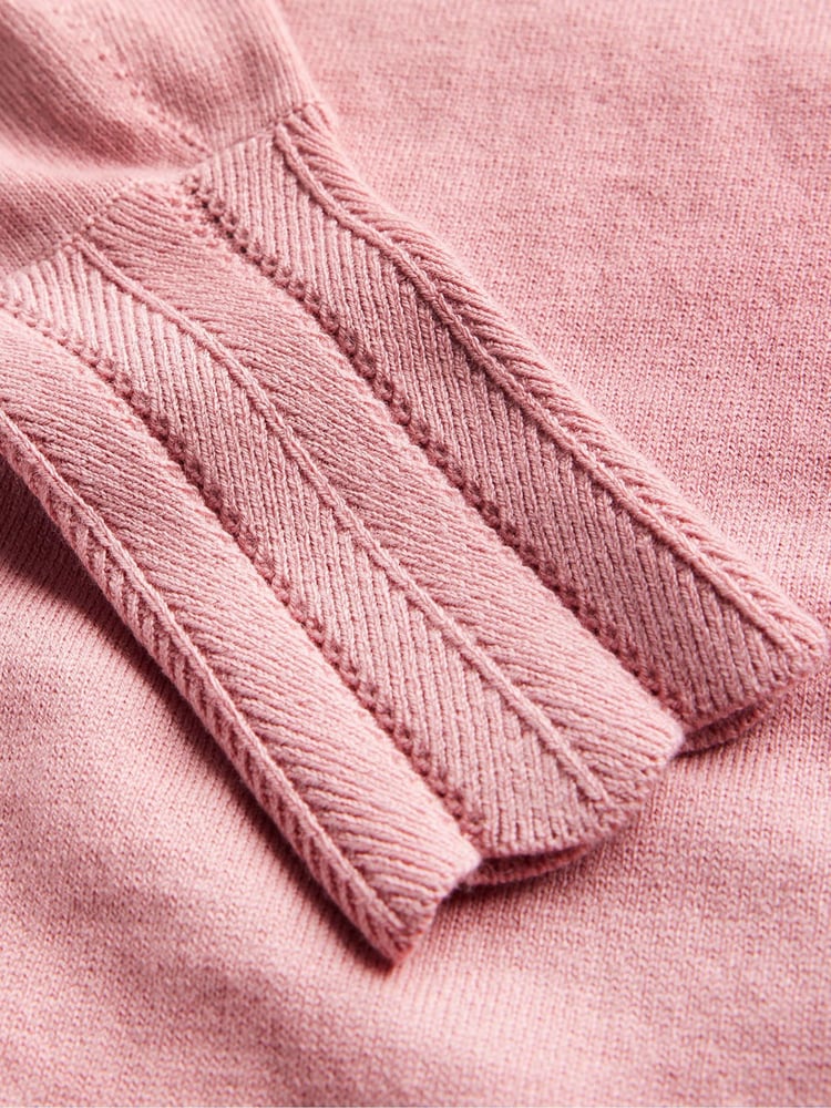 Boden Pink Scalloped Jumper - Image 6 of 6