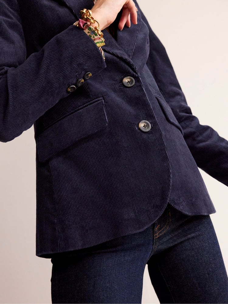 Boden Blue Marylebone Cord Blazer - Image 2 of 6