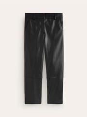 Boden Black Tapered PU Trousers - Image 5 of 5