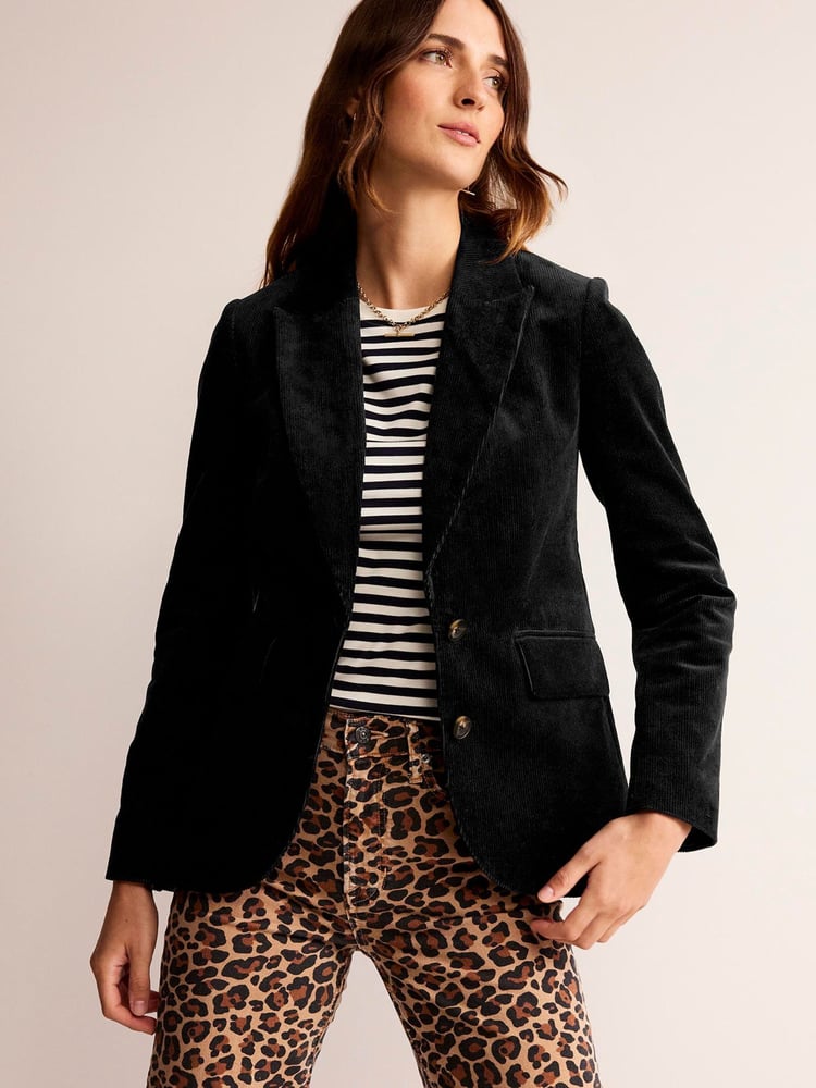 Boden Black Marylebone Cord Blazer - Image 1 of 6