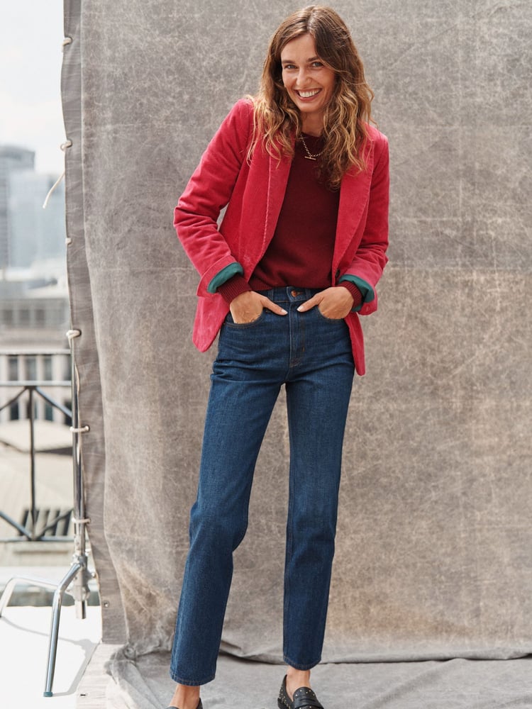 Boden Pink Marylebone Cord Blazer - Image 1 of 6