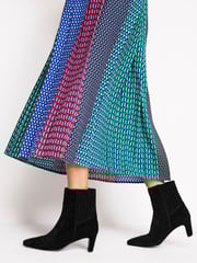 Boden Black Back Panel Heeled Ankle Boots - Image 1 of 4