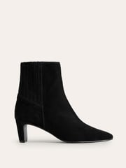 Boden Black Back Panel Heeled Ankle Boots - Image 2 of 4