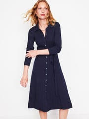 Boden Blue Rachel Knitted Shirt Dress - Image 4 of 6