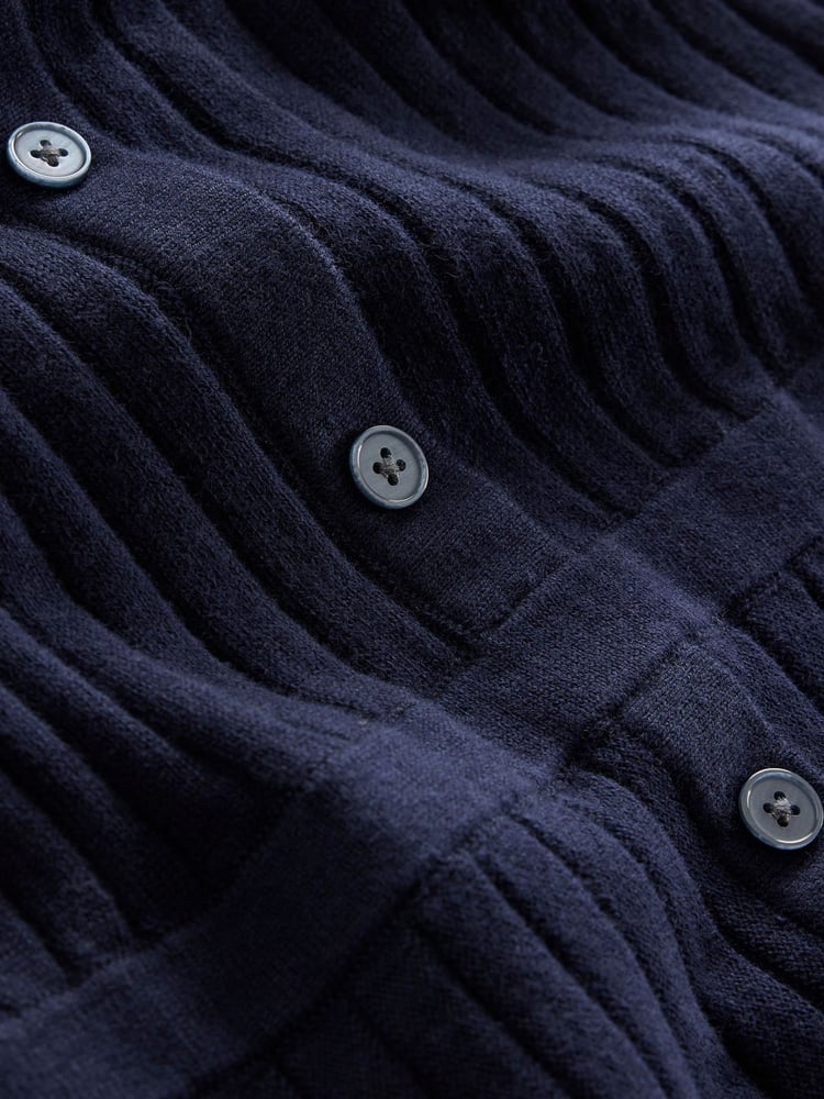 Boden Blue Rachel Knitted Shirt Dress - Image 6 of 6
