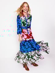 Boden Brown Occasion Maxi Shirt Dress - Image 2 of 5