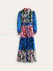 Boden Brown Occasion Maxi Shirt Dress - Image 5 of 5