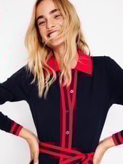 Boden Blue Victoria Knitted Shirt Dress - Image 3 of 5