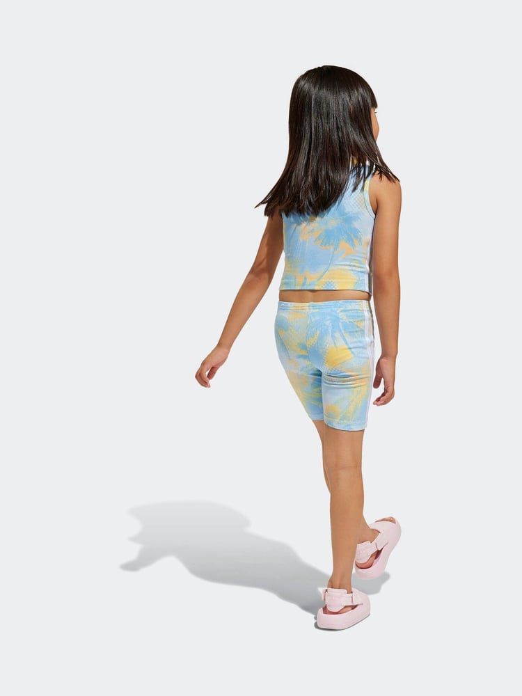 adidas originals Blue Cycling Shorts Set - Image 2 of 8