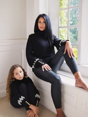 The Little Tailor Kids Button Trim Luxury Knit Christmas Black Jumper - Image 2 of 4