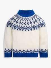 The Little Tailor Kids Diamond Fairisle Pattern Knitted Christmas Jumper - Image 2 of 5