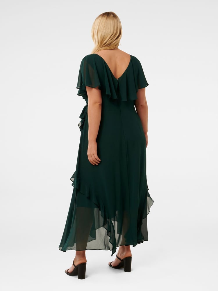 Forever New Green Arianna Curve Wrap Dress - Image 2 of 4