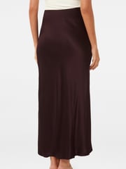 Forever New Red Prue Satin Bias Midaxi Skirt - Image 2 of 5