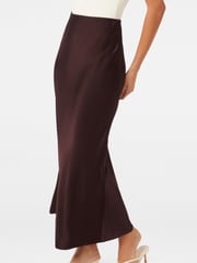 Forever New Red Prue Satin Bias Midaxi Skirt - Image 4 of 5