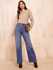 Friends Like These Camel Brown Long Sleeve Crew Neck Jumper - Image 3 of 4