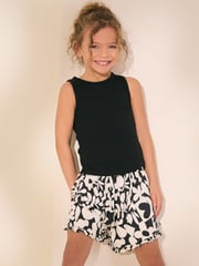 Black Rib Vest (3-16yrs) - Image 1 of 7