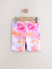 Lilac/White/Rainbow Cycle Shorts 3 Pack (3-16yrs) - Image 3 of 7