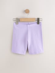 Lilac/White/Rainbow Cycle Shorts 3 Pack (3-16yrs) - Image 4 of 7