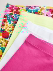 Floral/Pink 4 Pack Cropped Leggings (3-16yrs) - Image 8 of 8