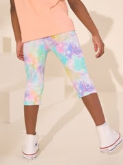 Tie Dye 1 Pack Cropped Leggings (3-16yrs) - Image 2 of 3