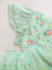 Green Floral Green Floral Top and Skirt Co-Ord Set (3-16yrs) - Image 3 of 4