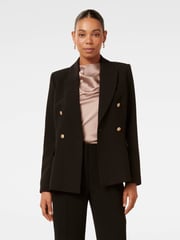 Forever New Black Celina Double Breasted Blazer - Image 1 of 5